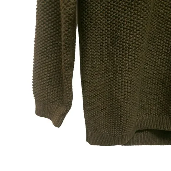 H&M Divided Olive Green Pullover Knit Sweater Women's Small - Picture 3 of 3